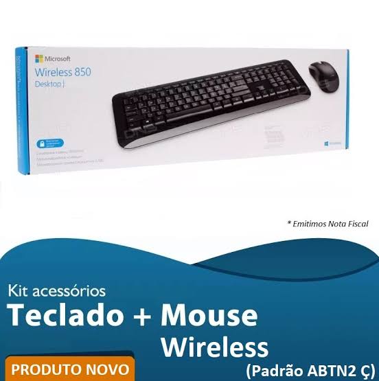 microsoft kit teclado e mouse